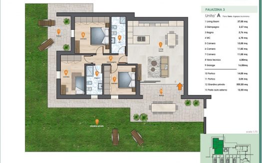 PALAZZINA 3 – APPARTAMENTO “A”