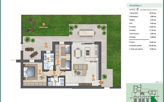 PALAZZINA 3 – APPARTAMENTO “C”